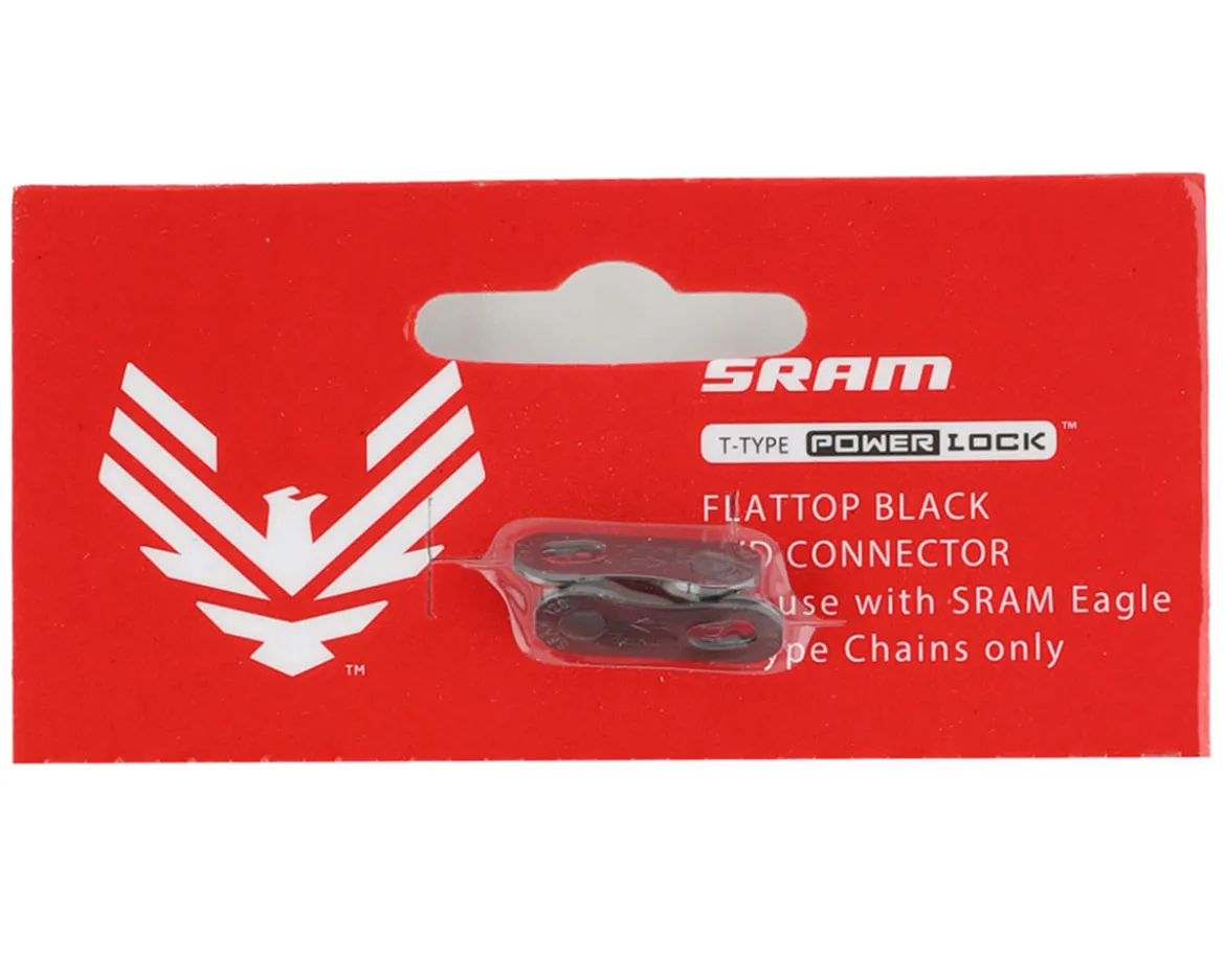 SRAM Eagle T-Type PowerLock Flattop Chain Connector (Black) (12 Speed) (1) (w/ PVD Coating)