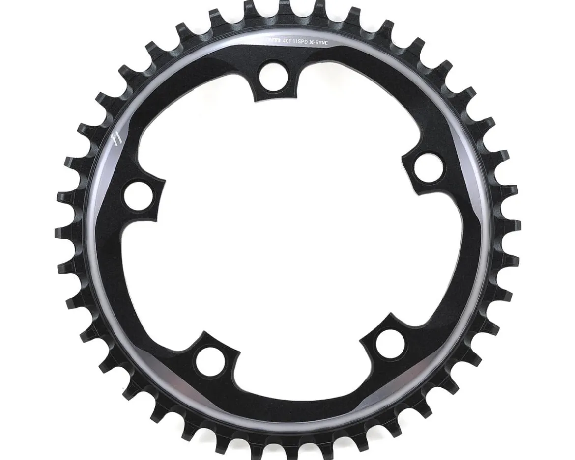 SRAM Force 1 X-Sync Chainring (Polished Grey/Black) (1 x 10/11 Speed) (110 BCD) (Single) (40T)