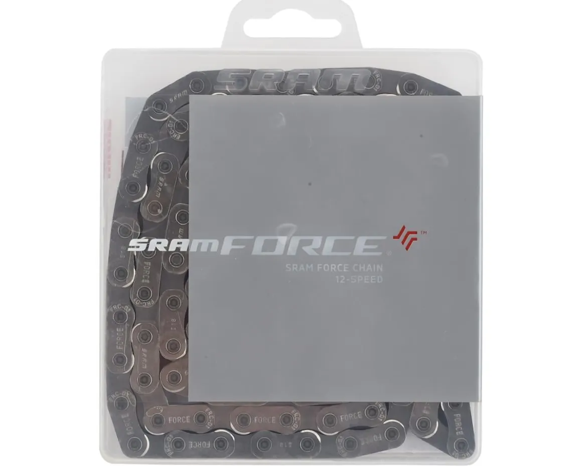 SRAM Force AXS Flattop Road Chain (Silver) (12 Speed) (114 Links) (w/ PowerLock D1) (114 Links)