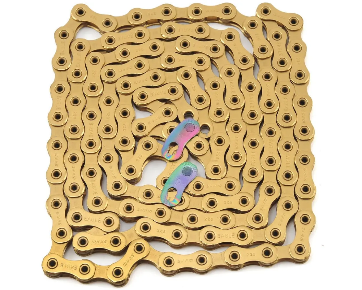 SRAM PC XX1 Eagle Chain (Gold) (12 Speed) (126 Links) (w/ PowerLock)