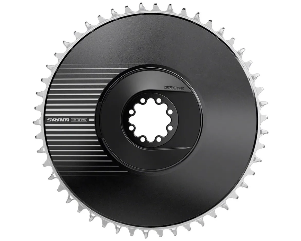 SRAM RED AXS Aero Direct Mount Chainring (Black/Silver) (1 x 12 Speed) (E1) (Single) (50T)