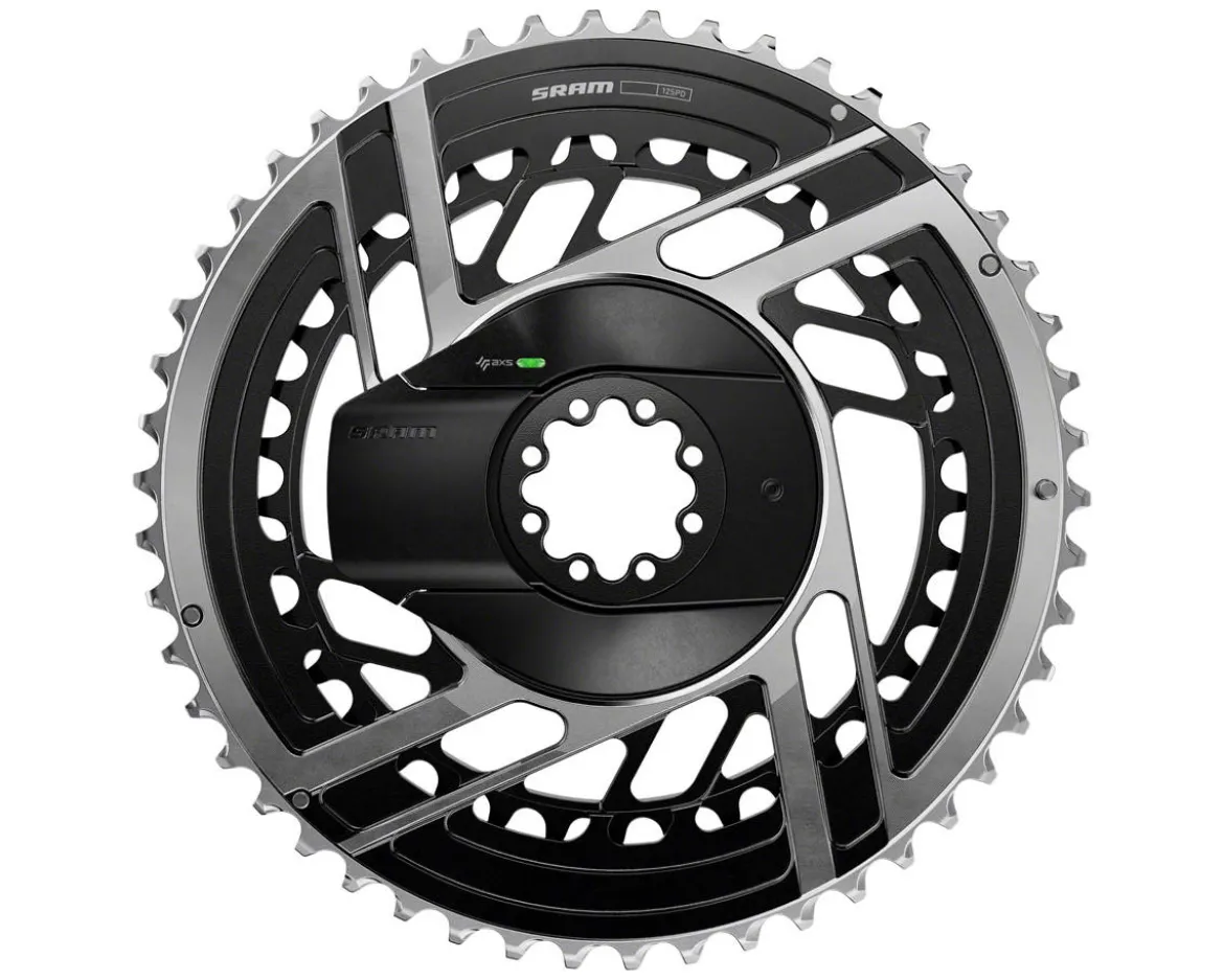 SRAM RED AXS Chainring Power Meter Kit (Black/Silver) (2 x 12 Speed) (E1) (Inner & Outer) (46/33T) (Direct Mount)