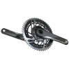 SRAM RED AXS Crankset (Black) (2 x 12 Speed) (DUB Spindle) (175mm) (46/33T) (2023)