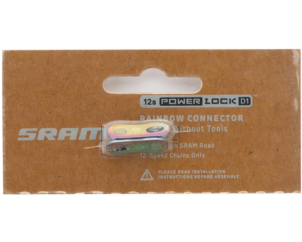 SRAM RED PowerLock Flattop Chain Connector Link (Rainbow) (12/13 Speed) (Road Only) (1)