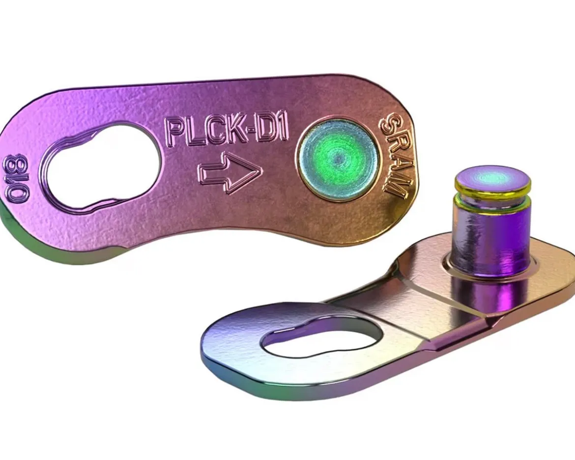 SRAM RED PowerLock Flattop Chain Connector Link (Rainbow) (12/13 Speed) (Road Only) (1)