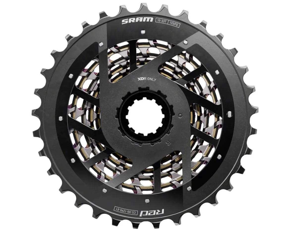 SRAM RED XG-1290 Cassette (Rainbow) (12 Speed) (SRAM XDR) (E1) (10-33T)