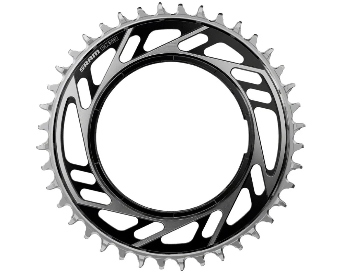 SRAM RED XPLR X-SYNC Gravel Chainring (Black/Silver) (12/13 Speed) (Single) (38T) (Thread Mount) (E1)