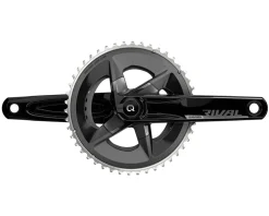 SRAM Rival AXS Crankset w/ Quarq Power Meter (Black) (2 x 12 Speed) (DUB Spindle) (D1) (175mm) (48/35T) (107 BCD) (Bottom Bracket Not Included)