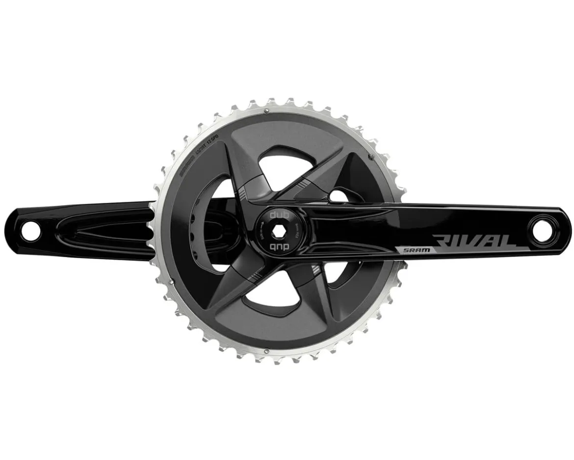 SRAM Rival AXS Wide Crankset (Black) (2 x 12 Speed) (DUB Spindle) (D1) (175mm) (43/30T) (94 BCD) (Bottom Bracket Not Included)