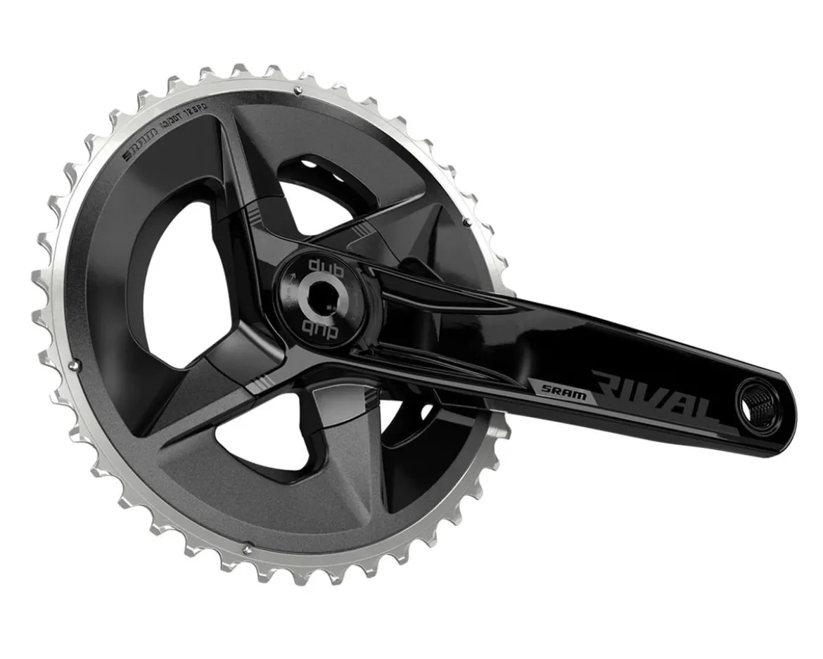 SRAM Rival AXS Wide Crankset (Black) (2 x 12 Speed) (DUB Spindle) (D1) (175mm) (43/30T) (94 BCD) (Bottom Bracket Not Included)