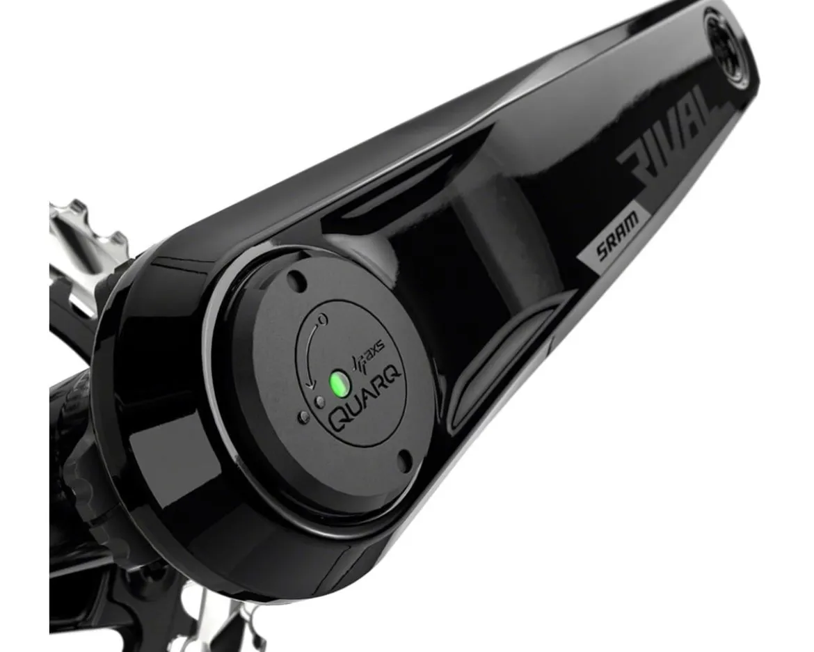 SRAM Rival AXS Wide Power Meter Crankset (Black) (2 x 12 Speed) (DUB Spindle) (175mm) (43/30T) (Quarq)