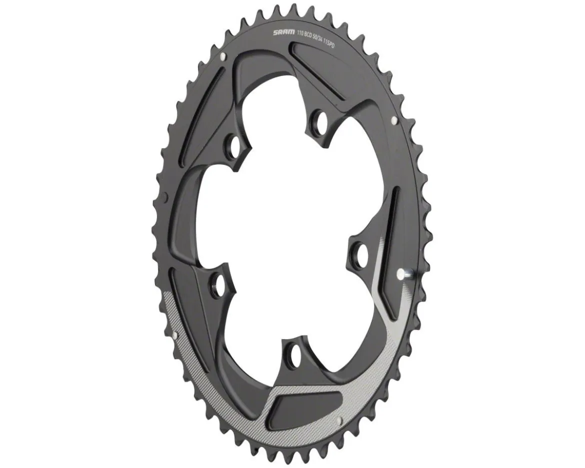 SRAM 11-Speed Yaw Chainring (Black) (110mm BCD) (50T)