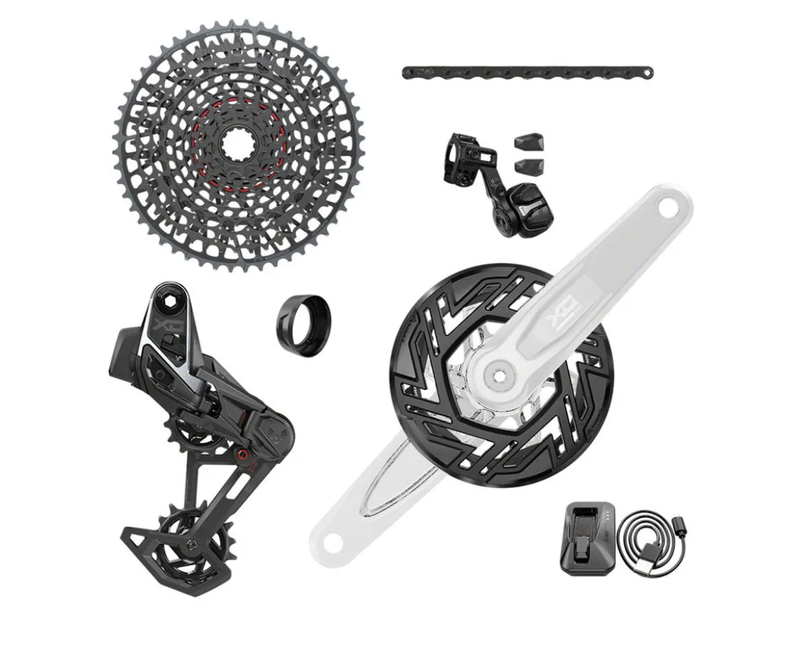 SRAM X0 T-Type Eagle E-Bike Transmission AXS Groupset (Dark Polar) (Arms Not Included) (104 BCD) (34T) (1 x 12 Speed) (UDH)