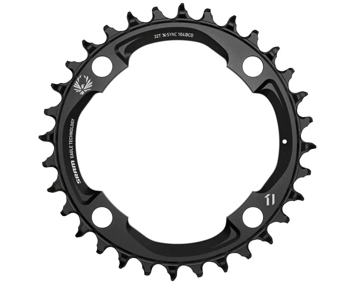 SRAM X-Sync 2 Eagle Chainring (Black) (1 x 12 Speed) (104mm BCD) (Single) (32T) (Mahle)