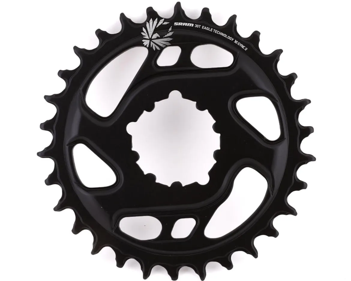 SRAM X-Sync 2 Eagle Cold Forged Direct Mount Chainring (Black) (1 x 10/11/12 Speed) (Single) (3mm Offset/Boost) (30T)