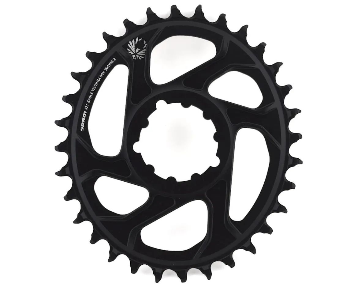 SRAM X-Sync 2 Eagle Direct Mount Oval Chainring (Black) (1 x 10/11/12 Speed) (Single) (3mm Offset/Boost) (32T)