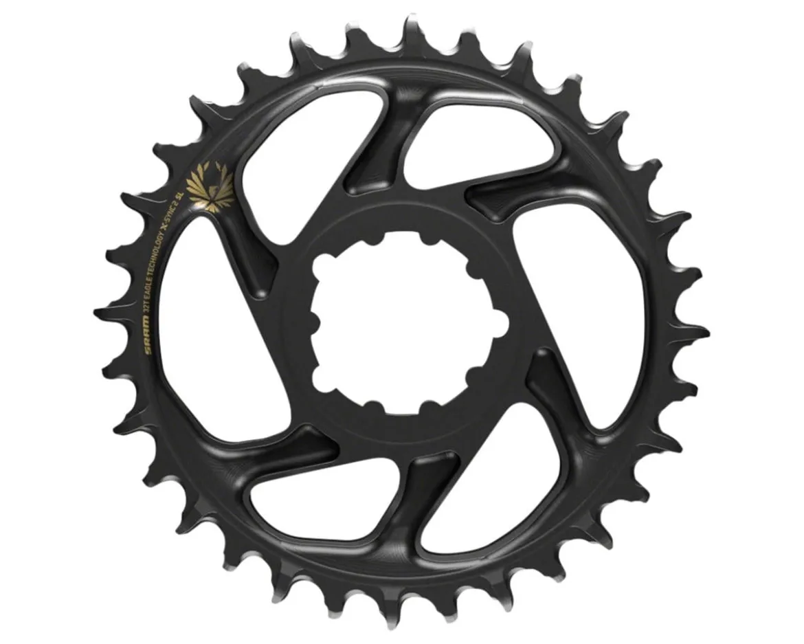 SRAM X-Sync 2 Eagle SL DM Chainring (Black/Gold Logo) (Boost) (3mm Offset) (34T)