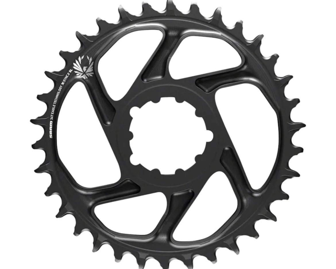 SRAM X-Sync 2 Eagle SL DM Chainring (Black/Grey Logo) (6mm Offset) (34T)