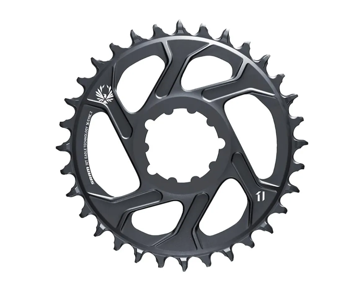 SRAM X-SYNC 2 SL XX1 Eagle Chainring (Lunar Grey) (12 Speed) (Direct Mount) (30T) (6mm Offset) (Alloy)