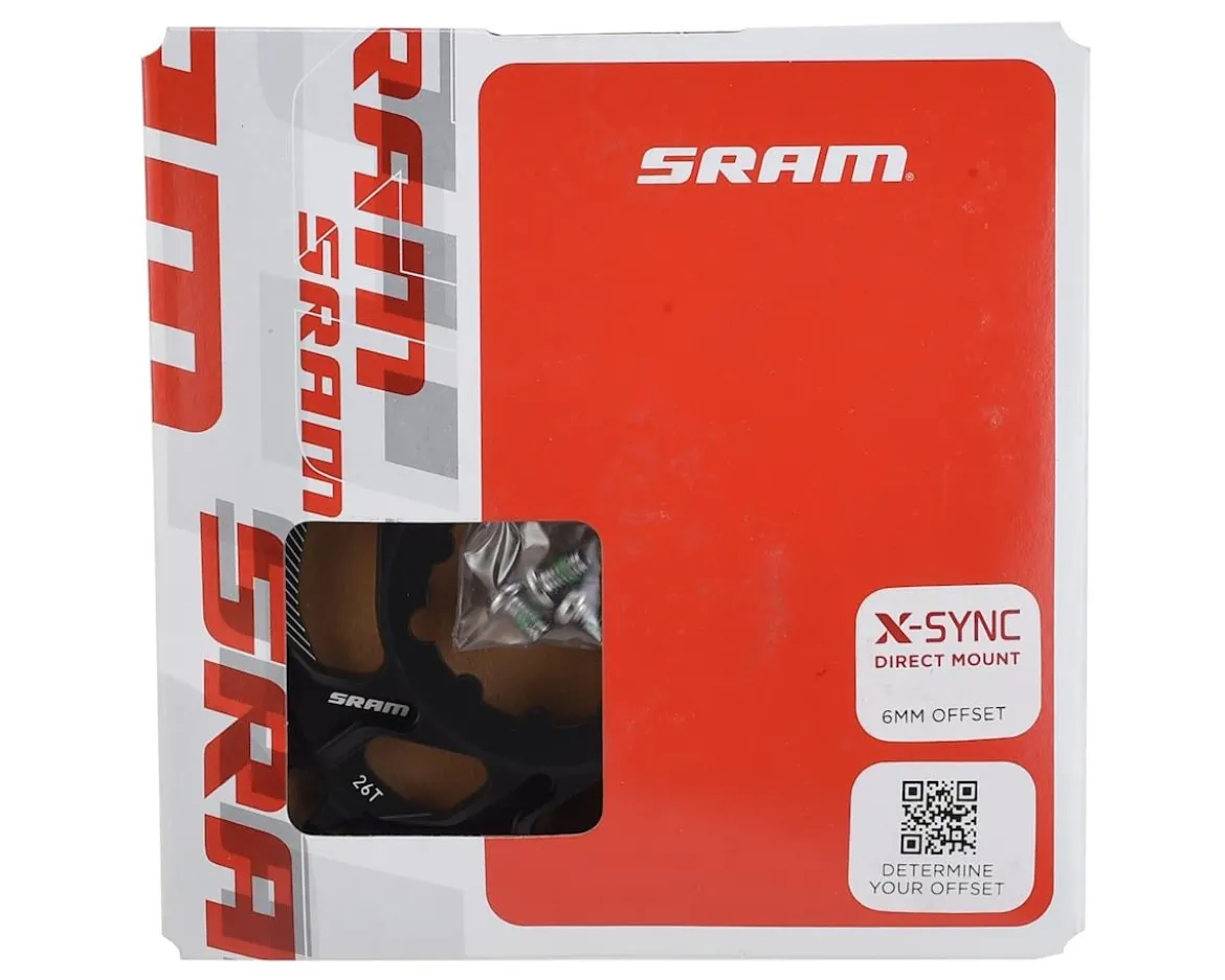 SRAM X-Sync Direct Mount Chainring (Black) (1 x 11 Speed) (Single) (26T) (6mm Offset)