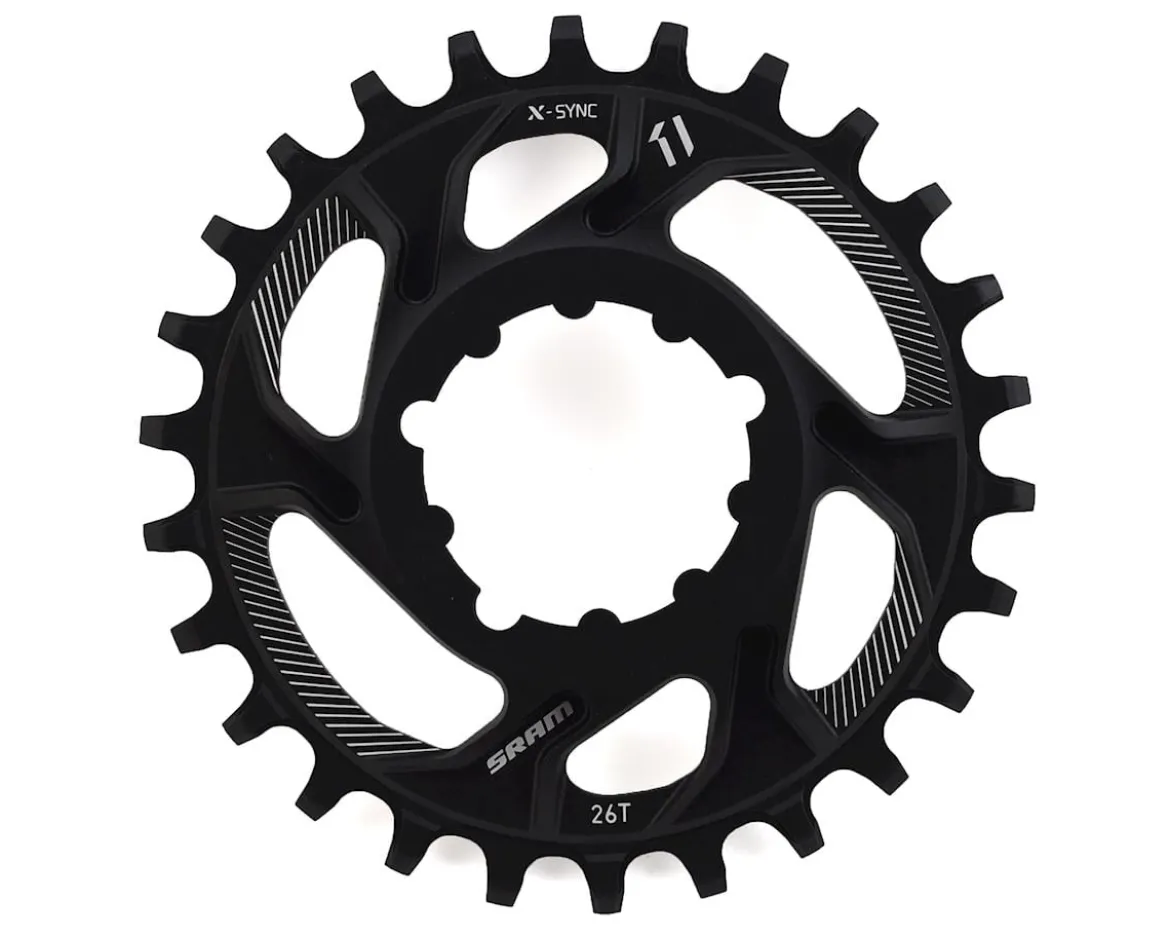 SRAM X-Sync Direct Mount Chainring (Black) (1 x 11 Speed) (Single) (26T) (6mm Offset)