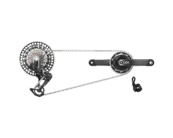 SRAM XX SL Eagle Transmission AXS Power Meter Groupset (Black/Silver) (T-Type) (175mm) (34T) (1 x 12 Speed) (DUB) (55mm Chainline) (UDH)