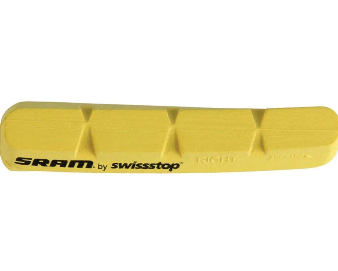 SRAM Carbon Rim Brake Pad Inserts (Yellow) (1 Pair) (For Shimano/SRAM)