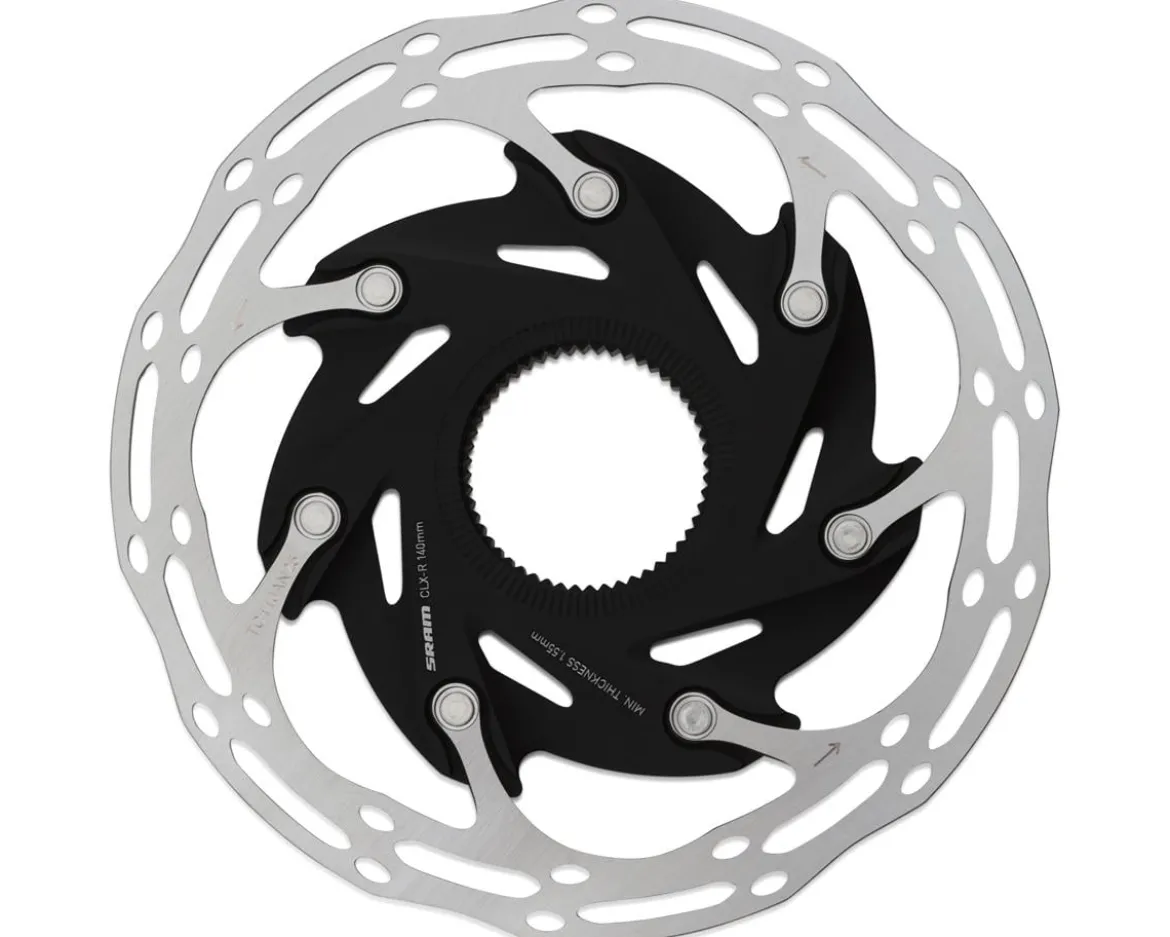 SRAM CenterLine XR Disc Brake Rotor (Silver/Black) (Centerlock) (140mm) (W/Lock Ring)