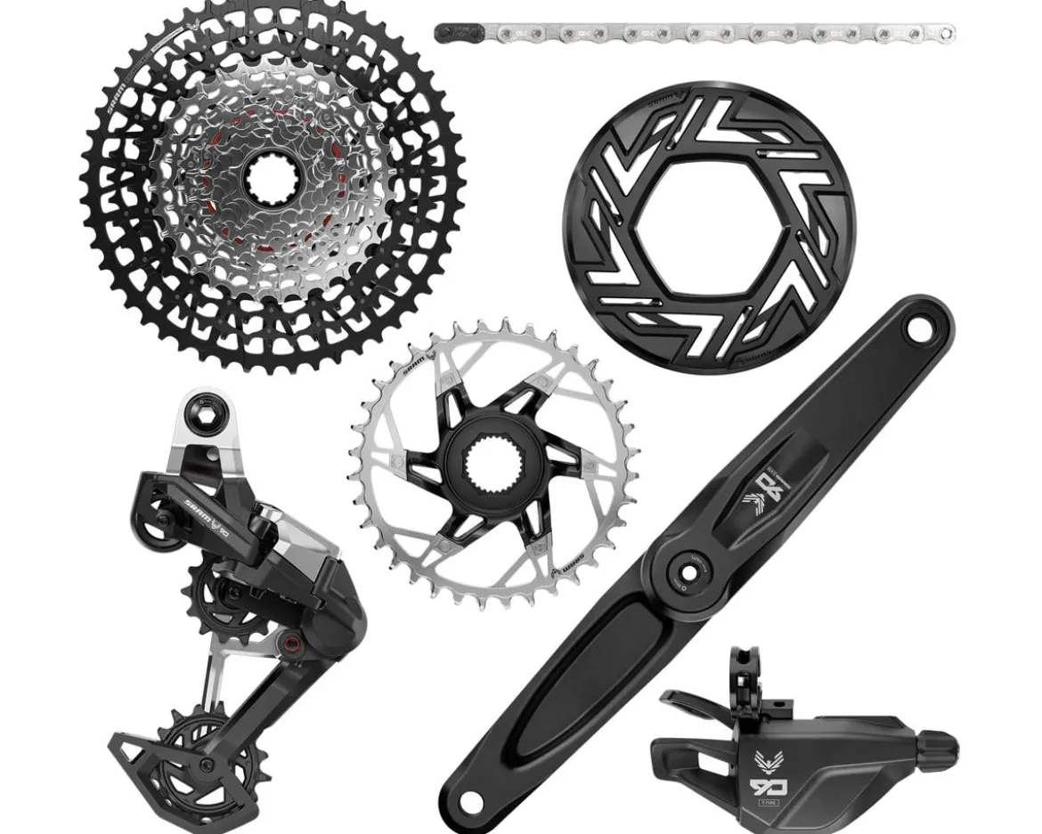 SRAM EAGLE 90 E-MTB T-Type Transmission Groupset (Black/Silver) (12 Speed) (160mm) (Bosch) (36T) (UDH) (Mechanical)