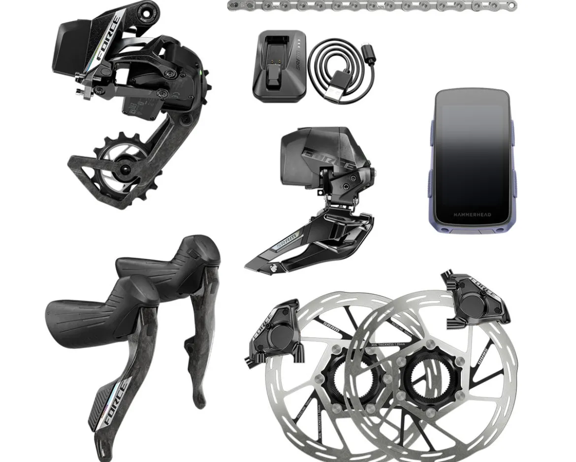 SRAM Force AXS Road Groupset (Black) (2 x 12 Speed) (w/ Karoo) (E1)