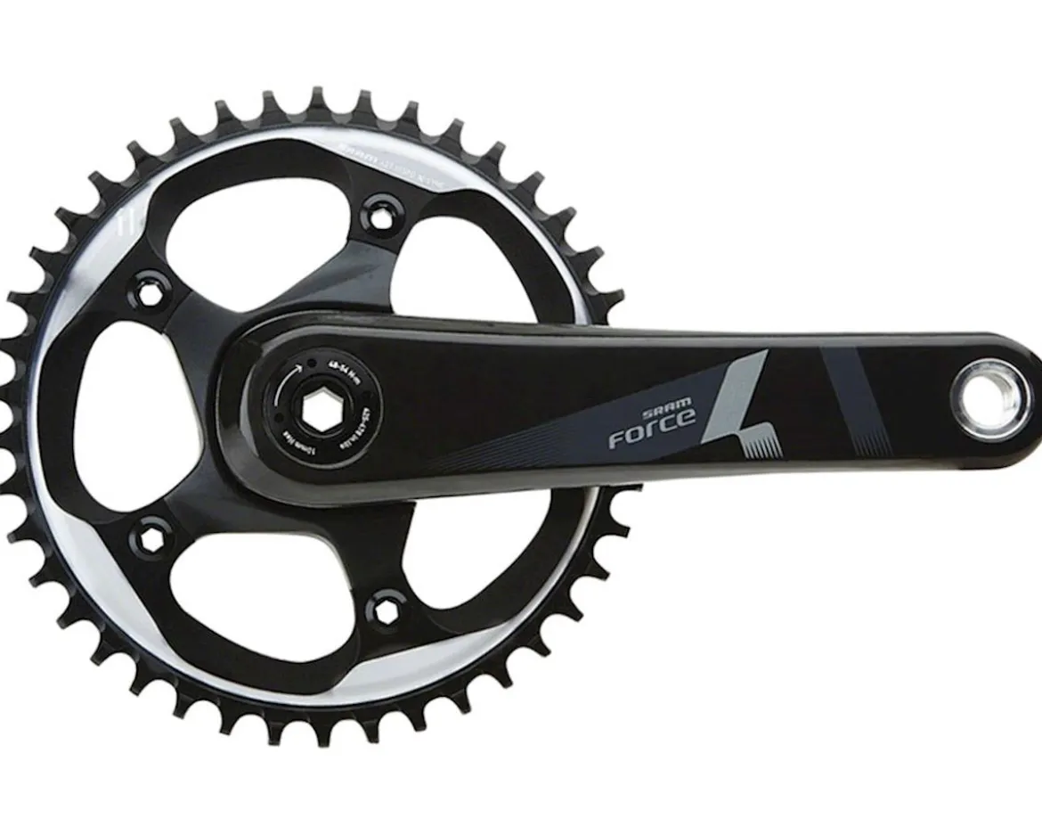 SRAM Force 1/CX1 Crankset (Black) (1 x 10/11 Speed) (BB30/PF30 Spindle) (175mm) (42T) (110 BCD)