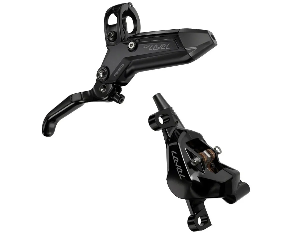 SRAM Level Silver Stealth 2-Piston Hydraulic Disc Brake (Black) (Post Mount) (Left) (Caliper Included)