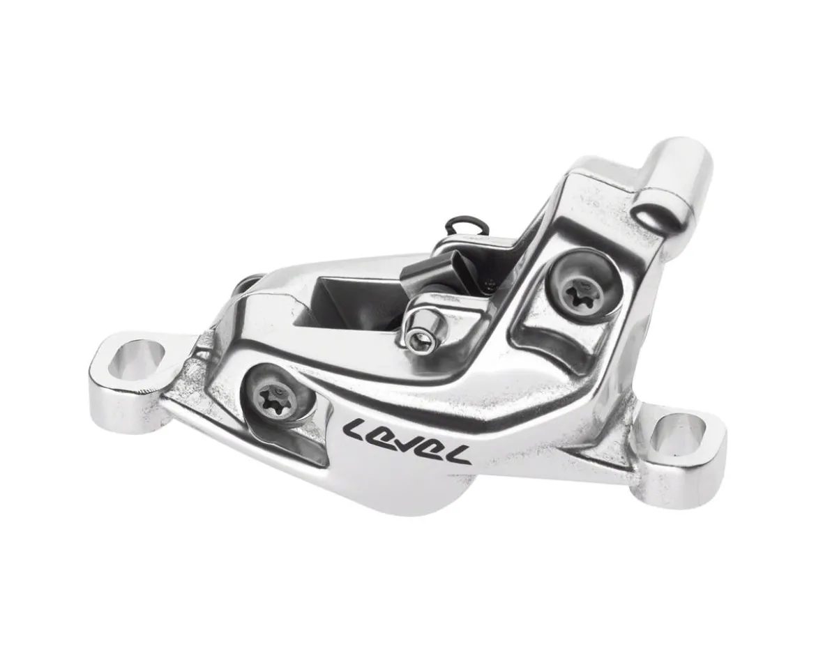 SRAM Level Ultimate Stealth Disc Brake Caliper Assembly (Silver) (Front/Rear) (Post Mount) (4-Piston) (C1)