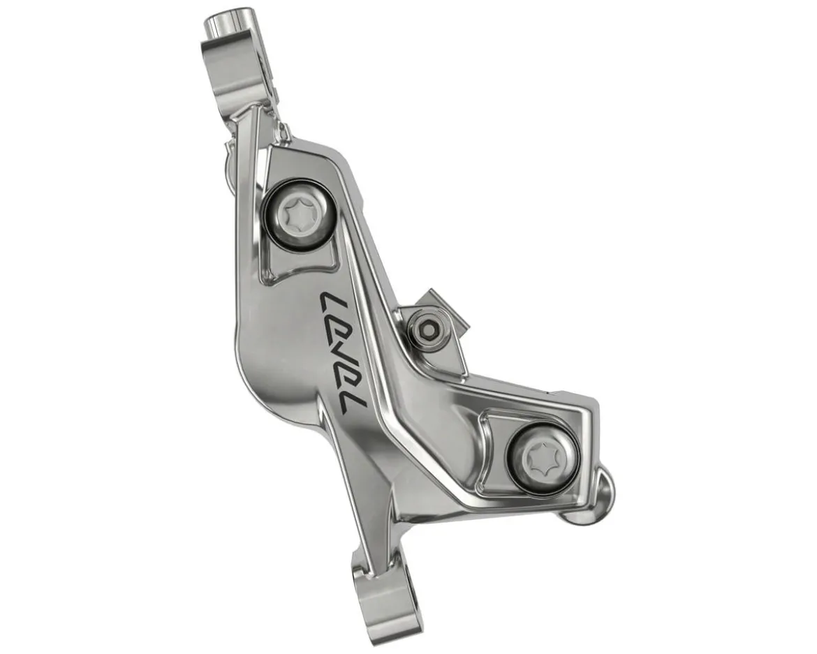 SRAM Level Ultimate Stealth 4-Piston Hydraulic Disc Brake (Black/Silver) (Left) (Caliper Included)