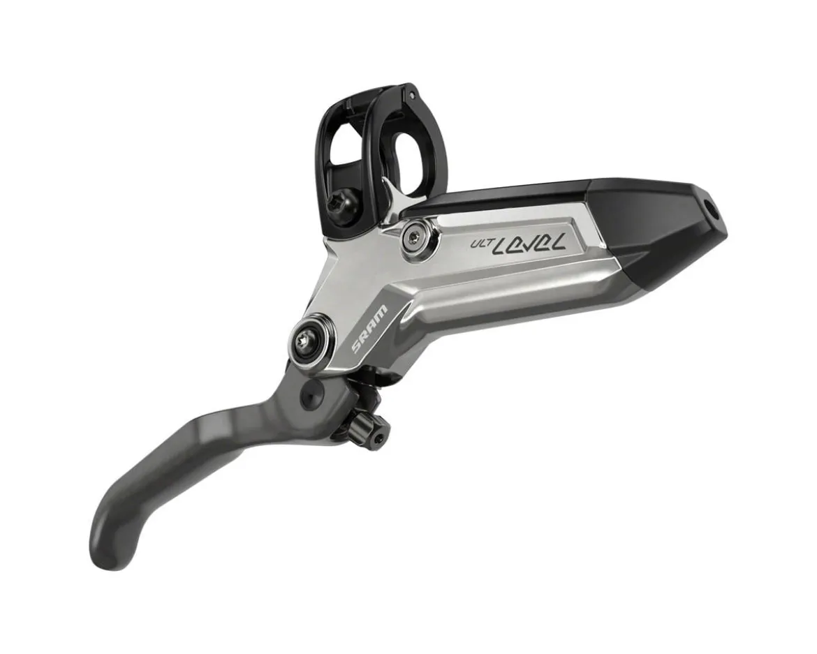 SRAM Level Ultimate Stealth 4-Piston Hydraulic Disc Brake (Black/Silver) (Left) (Caliper Included)