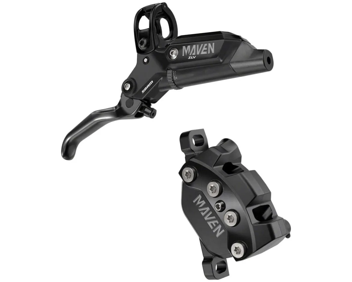 SRAM Maven Silver Hydraulic Disc Brake (Black) (Post Mount) (Left) (Caliper Included)