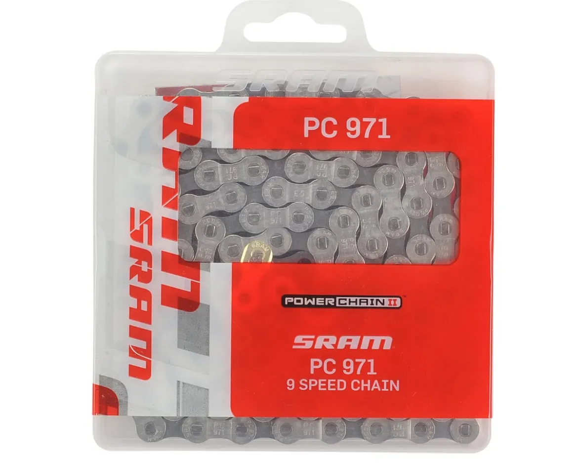 SRAM PC-971 PowerLink Chain (Silver/Grey) (9 Speed) (114 Links)