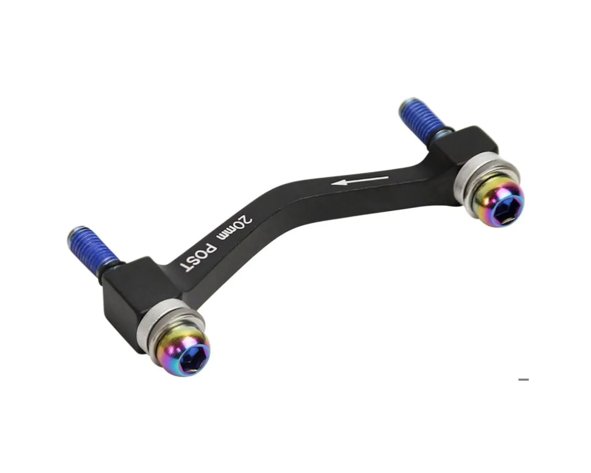 SRAM 20P Post Bracket (180 Front/160 Rear) (w/ Rainbow Bolts)