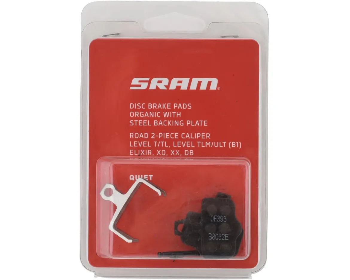 SRAM RED AXS Disc Brake Pads (Organic) (Steel Back/Quiet) (1 Pair)