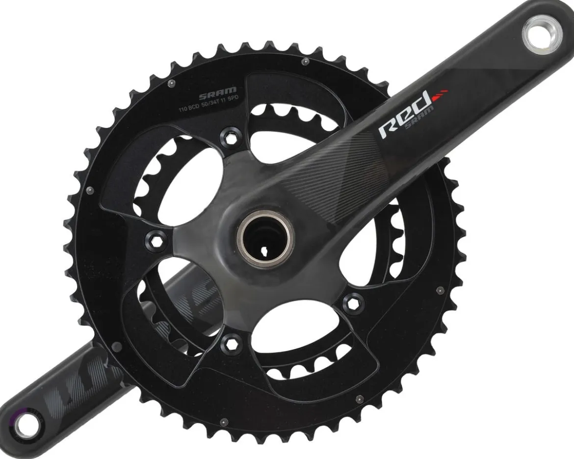 SRAM Red Compact Crankset (Black) (2 x 11 Speed) (GXP Spindle) (C2) (170mm) (50/34T) (110 BCD)