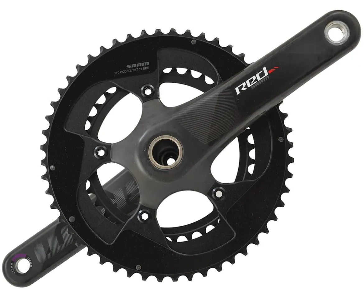 SRAM Red Crankset (Black) (2 x 11 Speed) (GXP Spindle) (C2) (170mm) (52/36T)