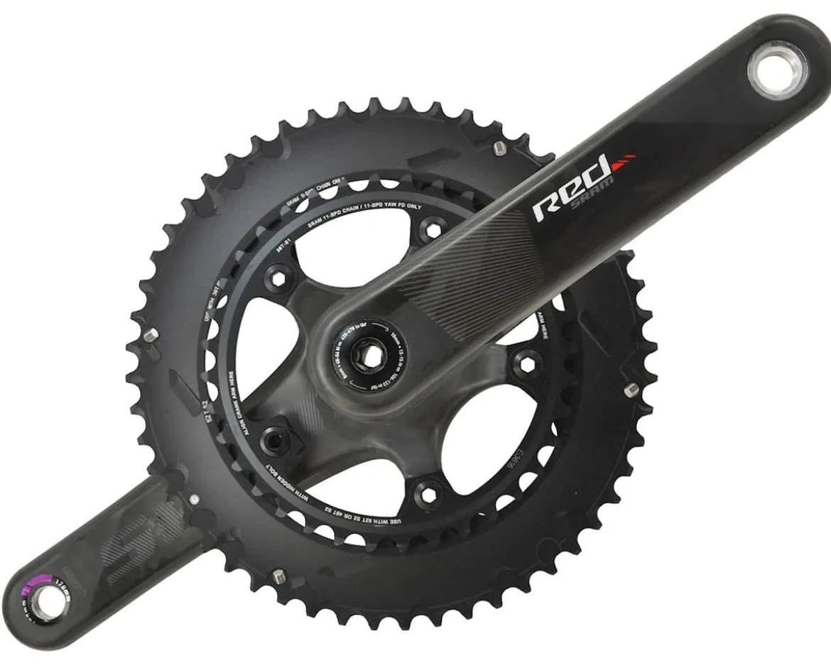 SRAM Red Crankset (Black) (2 x 11 Speed) (GXP Spindle) (C2) (170mm) (52/36T)