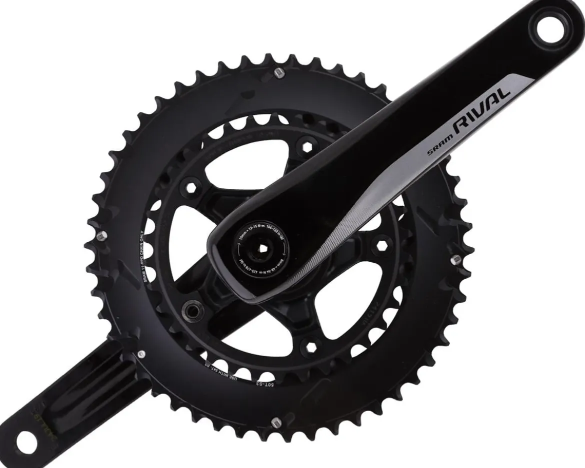 SRAM Rival 22 Crankset (Black) (2 x 11 Speed) (GXP Spindle) (172.5mm) (50/34T)