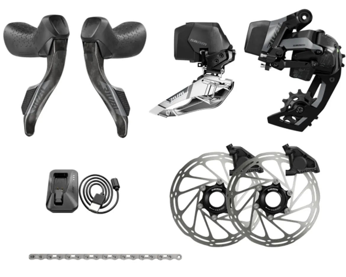SRAM Rival 2x AXS Road Groupset (Black) (2 x 12 Speed) (E1)