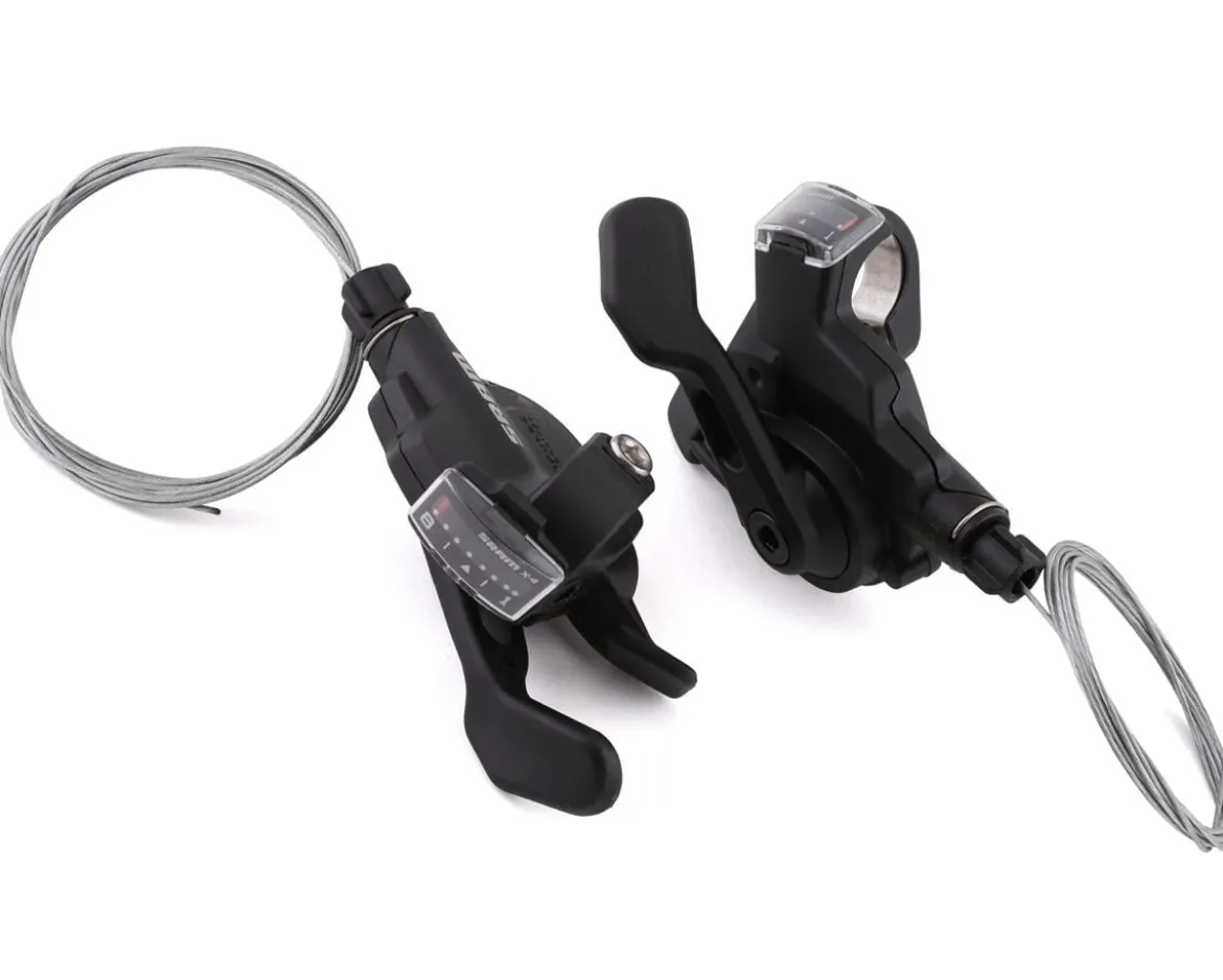 SRAM X4 Trigger Shifters (Black) (Pair) (3 x 8 Speed)