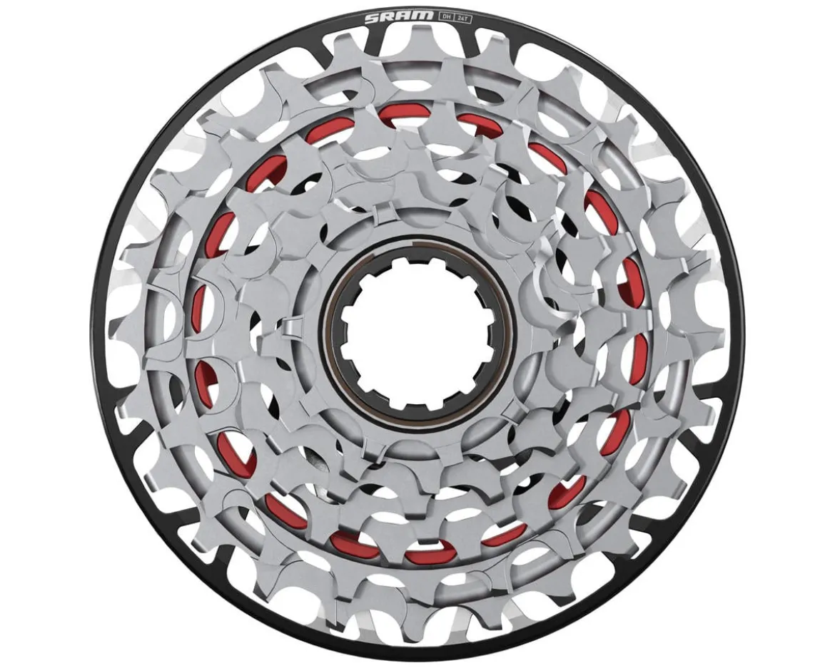 SRAM XX Downhill XS-797 T-Type Downhill Cassette (Silver) (7 Speed) (XD) (10-24T)