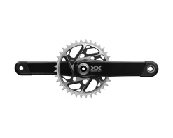SRAM XX SL Eagle T-Type Wide Crankset (Black) (12 Speed) (DUB) (165mm) (34T) (SRAM Direct Mount) (174mm Q-Factor)