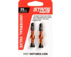 Stan's Alloy Tubeless Valves (Orange) (Pair) (35mm)