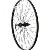 Sta-Tru Quick Release Single Wall Rear Wheel (Black) (Shimano HG) (QR x 135mm) (26")