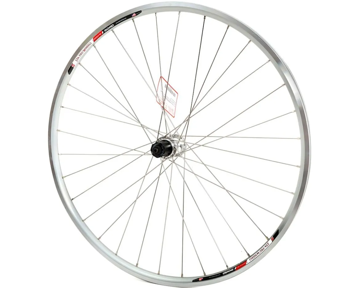 Sta-Tru Road/Sport Alloy Rear Wheel (Silver) (Shimano HG) (QR x 130mm) (700c)